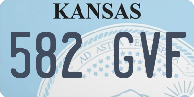 KS license plate 582GVF