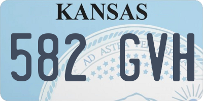 KS license plate 582GVH