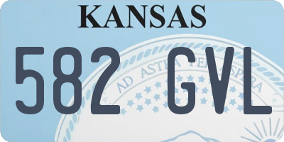 KS license plate 582GVL