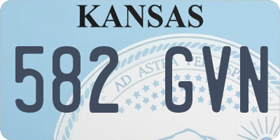 KS license plate 582GVN