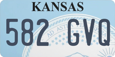 KS license plate 582GVQ