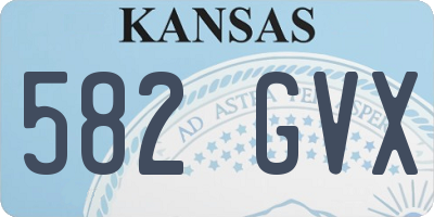 KS license plate 582GVX