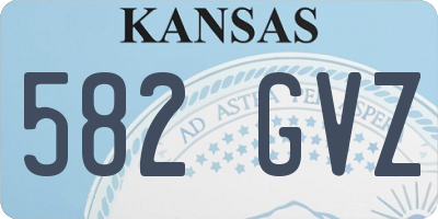 KS license plate 582GVZ