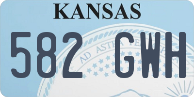KS license plate 582GWH