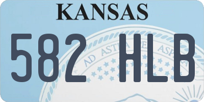 KS license plate 582HLB
