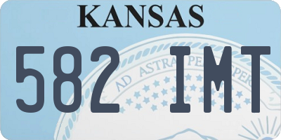 KS license plate 582IMT