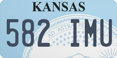 KS license plate 582IMU