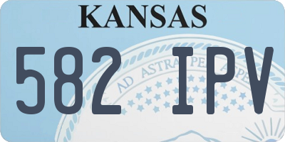 KS license plate 582IPV