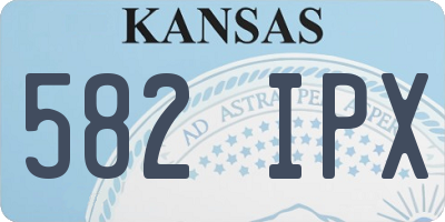 KS license plate 582IPX