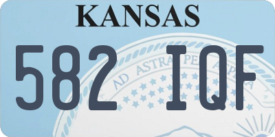 KS license plate 582IQF