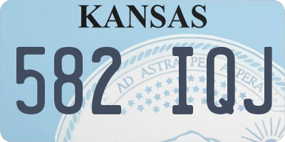 KS license plate 582IQJ
