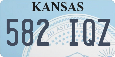KS license plate 582IQZ