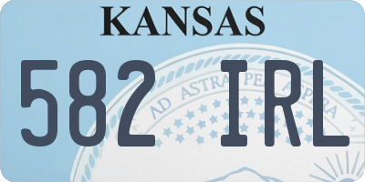 KS license plate 582IRL