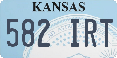 KS license plate 582IRT
