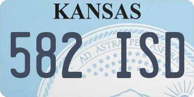 KS license plate 582ISD