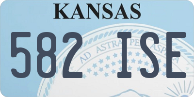 KS license plate 582ISE