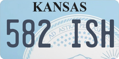 KS license plate 582ISH