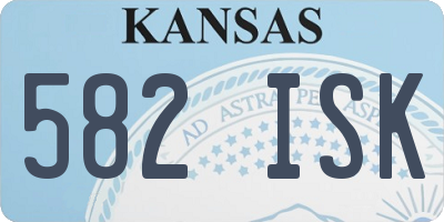 KS license plate 582ISK