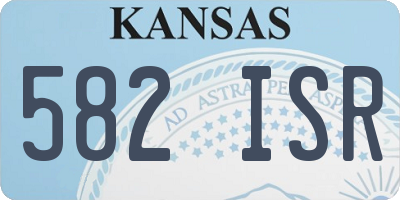 KS license plate 582ISR