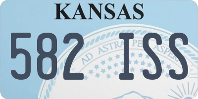 KS license plate 582ISS