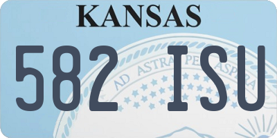KS license plate 582ISU