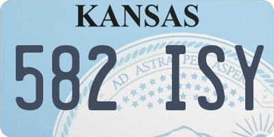 KS license plate 582ISY