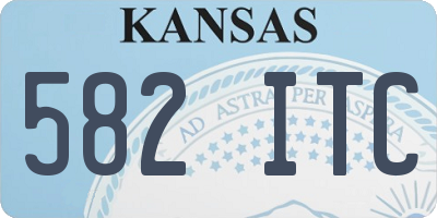 KS license plate 582ITC