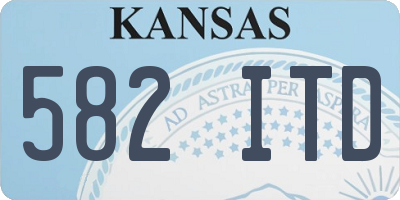 KS license plate 582ITD
