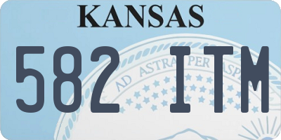 KS license plate 582ITM