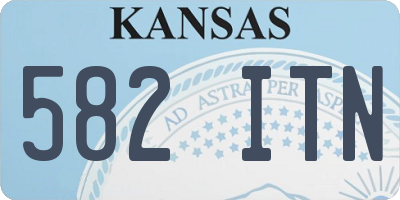 KS license plate 582ITN