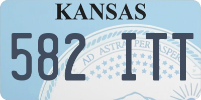 KS license plate 582ITT