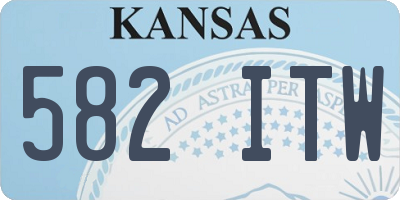 KS license plate 582ITW