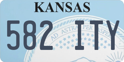 KS license plate 582ITY