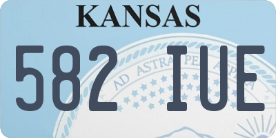 KS license plate 582IUE