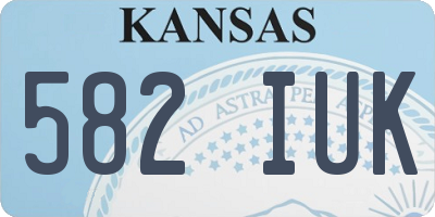 KS license plate 582IUK