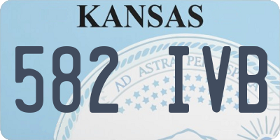 KS license plate 582IVB