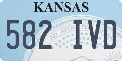 KS license plate 582IVD