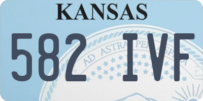 KS license plate 582IVF