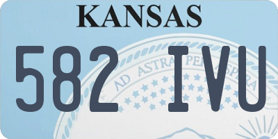 KS license plate 582IVU