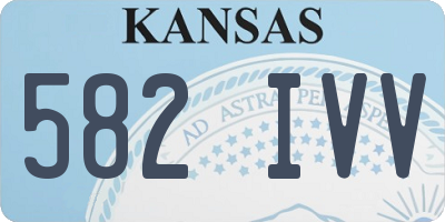 KS license plate 582IVV
