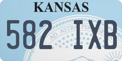 KS license plate 582IXB