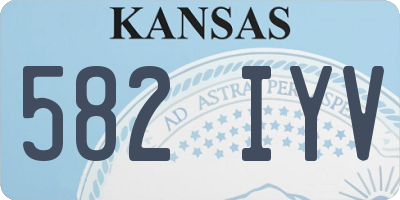KS license plate 582IYV