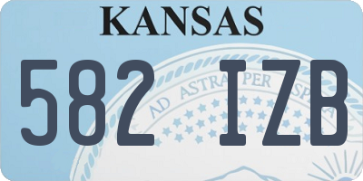 KS license plate 582IZB