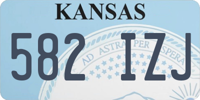 KS license plate 582IZJ