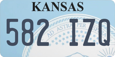 KS license plate 582IZQ