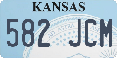 KS license plate 582JCM
