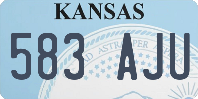 KS license plate 583AJU