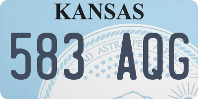 KS license plate 583AQG