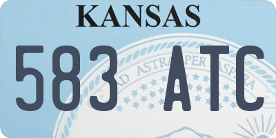 KS license plate 583ATC