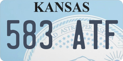 KS license plate 583ATF